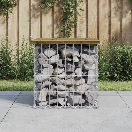 Gartenbank Design Gabione imprägniertes Kiefernholz 43x44x42 cm von vidaXL, Gartenbänke - Ref: Foro24-834337, Preis: 37,97 €,...