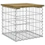 Bank garden design with gabions made of impregnated pine wood, 43x44x42 cm. by vidaXL, garden benches - Ref: Foro24-834337, P...