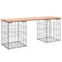 Gabion design garden bench Douglas fir wood 103x31x42 cm by vidaXL, garden benches - Ref: Foro24-834330, Price: 62,39 €, Disc...