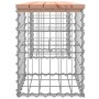 Banco jardín diseño gaviones madera abeto Douglas 103x31x42 cm de vidaXL, Bancos de jardín - Ref: Foro24-834330, Precio: 62,3...