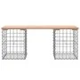 Gabion design garden bench Douglas fir wood 103x31x42 cm by vidaXL, garden benches - Ref: Foro24-834330, Price: 62,39 €, Disc...