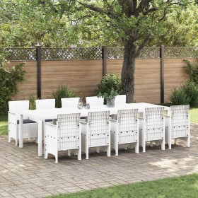 Conjunto de Comedor de Jardín con cojín 11 pcs