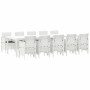 Conjunto de Comedor de Jardín con cojín 11 pcs