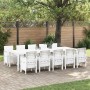 Conjunto de Comedor de Jardín con cojín 11 pcs