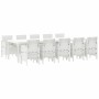 Conjunto de Comedor de Jardín con cojín 11 pcs