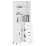 Aparador alto madera contrachapada blanco 69,5x34x180 cm de vidaXL, Aparadores - Ref: Foro24-3189461, Precio: 149,79 €, Descu...