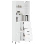Tall white plywood sideboard 69.5x34x180 cm by vidaXL, Sideboards - Ref: Foro24-3189461, Price: 159,47 €, Discount: %