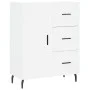 Hohes weißes Sperrholz-Sideboard 69,5 x 34 x 180 cm von vidaXL, Sideboards - Ref: Foro24-3189461, Preis: 150,00 €, Rabatt: %