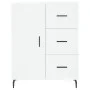 Hohes weißes Sperrholz-Sideboard 69,5 x 34 x 180 cm von vidaXL, Sideboards - Ref: Foro24-3189461, Preis: 150,00 €, Rabatt: %