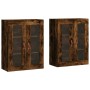 Wandschränke 2 Stk. Holzwerkstoff Eiche geräuchert von vidaXL, Sideboards - Ref: Foro24-3197918, Preis: 139,28 €, Rabatt: %
