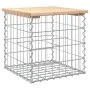 Banco de jardín diseño gaviones madera maciza pino 43x44x42 cm de vidaXL, Bancos de jardín - Ref: Foro24-834335, Precio: 26,0...