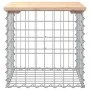 Banco de jardín diseño gaviones madera maciza pino 43x44x42 cm de vidaXL, Bancos de jardín - Ref: Foro24-834335, Precio: 26,0...