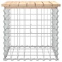Gabionen-Design-Gartenbank aus massivem Kiefernholz, 43 x 44 x 42 cm von vidaXL, Gartenbänke - Ref: Foro24-834335, Preis: 30,...