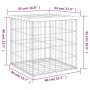 Gabion design garden bench solid pine wood 43x44x42 cm by vidaXL, garden benches - Ref: Foro24-834335, Price: 30,90 €, Discou...
