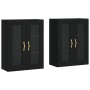 Armarios de pared 2 uds madera de ingeniería negro de vidaXL, Aparadores - Ref: Foro24-3197922, Precio: 197,50 €, Descuento: %