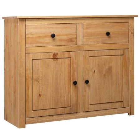 Panama style solid pine wood sideboard 93x40x80 cm by vidaXL, Sideboards - Ref: Foro24-282697, Price: 178,34 €, Discount: %