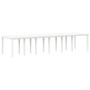 Conjunto de Comedor de Jardín 13 pcs Blanco Ratan Polt