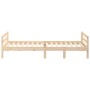 Solid pine wood bed frame 90x190 cm by vidaXL, Beds and slatted bases - Ref: Foro24-821634, Price: 99,46 €, Discount: %