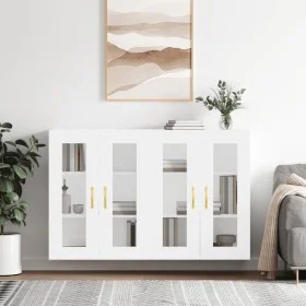 Wandschränke, 2 Stück, weißes Holzwerkstoff von vidaXL, Sideboards - Ref: Foro24-3197921, Preis: 174,72 €, Rabatt: %