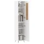 Hochglänzendes Sideboard aus weißem Sperrholz, 34,5 x 34 x 180 cm von vidaXL, Sideboards - Ref: Foro24-3200107, Preis: 105,80...