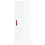 Aparador alto madera contrachapada blanco brillo 34,5x34x180 cm de vidaXL, Aparadores - Ref: Foro24-3200107, Precio: 106,96 €...