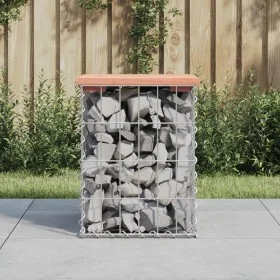 Gabion design garden bench Douglas fir wood 33x31x42 cm by vidaXL, garden benches - Ref: Foro24-834327, Price: 27,44 €, Disco...