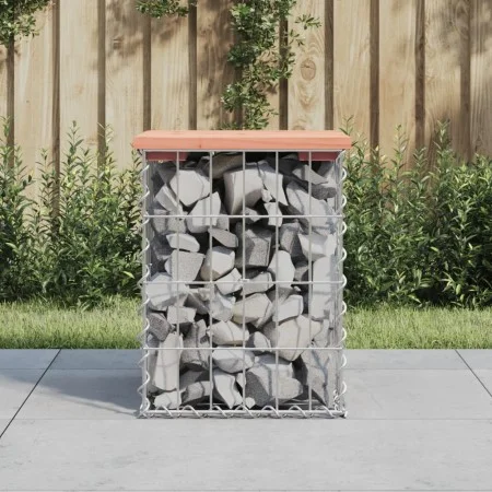 Gabionen-Design-Gartenbank aus Douglasienholz 33x31x42 cm von vidaXL, Gartenbänke - Ref: Foro24-834327, Preis: 27,81 €, Rabat...