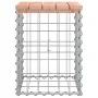 Banco jardín diseño gaviones madera abeto Douglas 33x31x42 cm de vidaXL, Bancos de jardín - Ref: Foro24-834327, Precio: 27,81...