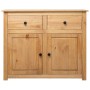 Panama style solid pine wood sideboard 93x40x80 cm by vidaXL, Sideboards - Ref: Foro24-282697, Price: 178,34 €, Discount: %