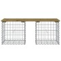 Gartenbank Design Gabionen imprägniertes Kiefernholz 103x44x42cm von vidaXL, Gartenbänke - Ref: Foro24-834340, Preis: 56,62 €...