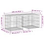 Gartenbank Design Gabionen imprägniertes Kiefernholz 103x44x42cm von vidaXL, Gartenbänke - Ref: Foro24-834340, Preis: 56,62 €...