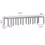 Conjunto de Comedor de Jardín 15 pcs Marrón Ratan Polt