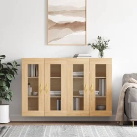 Wall cabinets 2 pcs engineered wood Sonoma oak by vidaXL, Sideboards - Ref: Foro24-3197924, Price: 171,01 €, Discount: %