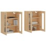 Armarios de pared 2 uds madera de ingeniería roble Sonoma de vidaXL, Aparadores - Ref: Foro24-3197924, Precio: 173,47 €, Desc...