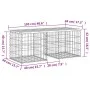 Gabionen-Design-Gartenbank aus massivem Kiefernholz, 103 x 44 x 42 cm von vidaXL, Gartenbänke - Ref: Foro24-834338, Preis: 70...