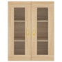 Armarios de pared 2 uds madera de ingeniería roble Sonoma de vidaXL, Aparadores - Ref: Foro24-3197924, Precio: 173,47 €, Desc...