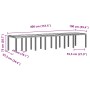Conjunto de Comedor de Jardín 15 pcs Ratan Polt