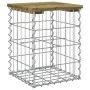 Bank garden design with gabions made of impregnated pine wood, measuring 33x31x42 cm. by vidaXL, garden benches - Ref: Foro24...