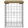 Bank garden design with gabions made of impregnated pine wood, measuring 33x31x42 cm. by vidaXL, garden benches - Ref: Foro24...