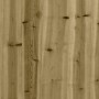 Banco jardín diseño gaviones madera pino impregnada 33x31x42 cm
