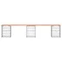 Bank Garten Design Gabionen Holz Douglasie 203x31x42 cm von vidaXL, Gartenbänke - Ref: Foro24-834333, Preis: 79,19 €, Rabatt: %