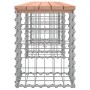 Banco jardín diseño gaviones madera abeto Douglas 203x31x42 cm by vidaXL, garden benches - Ref: Foro24-834333, Price: 82,66 €...