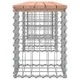 Bank Garten Design Gabionen Holz Douglasie 203x31x42 cm von vidaXL, Gartenbänke - Ref: Foro24-834333, Preis: 79,19 €, Rabatt: %