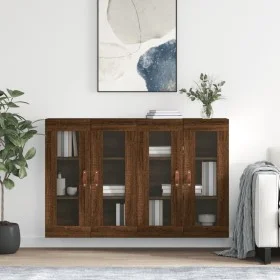 Wandschränke, 2 Stück, Eichenbraun, Holzwerkstoff von vidaXL, Sideboards - Ref: Foro24-3197920, Preis: 179,33 €, Rabatt: %