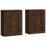 Wandschränke, 2 Stück, Eichenbraun, Holzwerkstoff von vidaXL, Sideboards - Ref: Foro24-3197920, Preis: 182,27 €, Rabatt: %