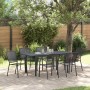 Conjunto de Comedor de Jardín 7 pcs Antracita Acero