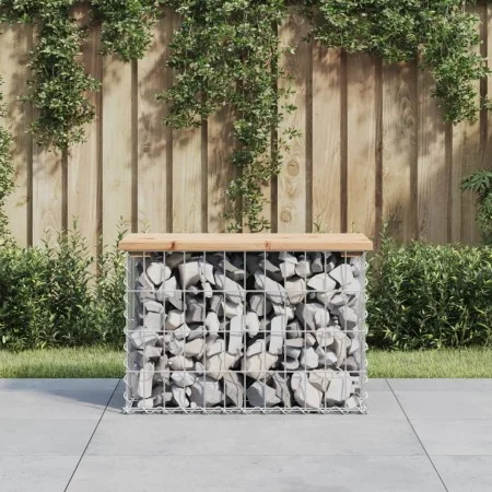 Gartenbank Design Gabionen Massivholz Kiefer 63x31,5x42cm von vidaXL, Gartenbänke - Ref: Foro24-834344, Preis: 47,08 €, Rabat...