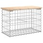 Banco de jardín diseño gaviones madera maciza pino 63x31,5x42cm by vidaXL, garden benches - Ref: Foro24-834344, Price: 47,08 ...