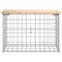 Banco de jardín diseño gaviones madera maciza pino 63x31,5x42cm by vidaXL, garden benches - Ref: Foro24-834344, Price: 47,08 ...