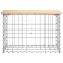 Gartenbank Design Gabionen Massivholz Kiefer 63x31,5x42cm von vidaXL, Gartenbänke - Ref: Foro24-834344, Preis: 47,08 €, Rabat...